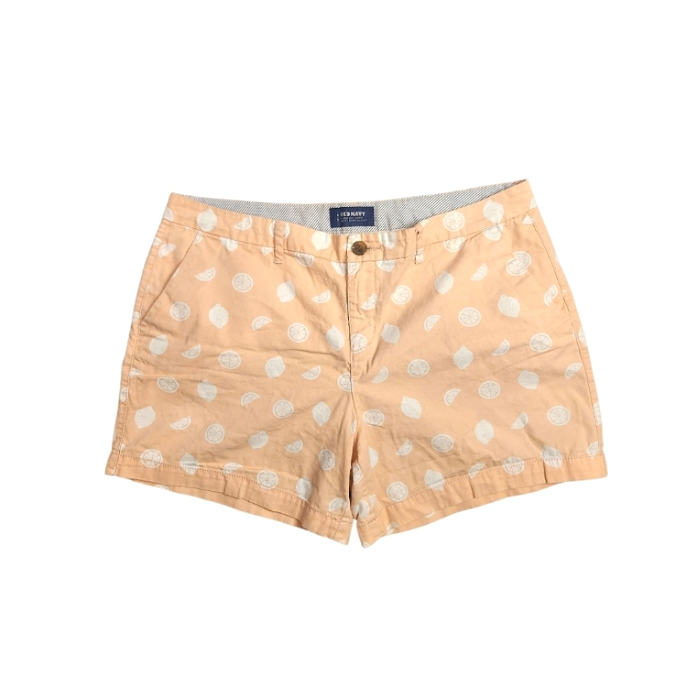 Old Navy Womens Peach Fruit Polka Dot Shorts